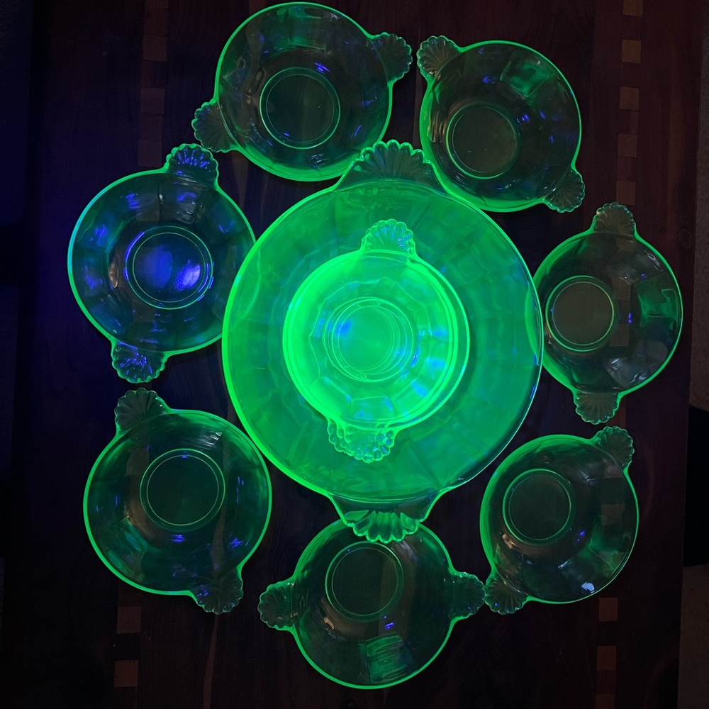 Uranium Green Depression Glass